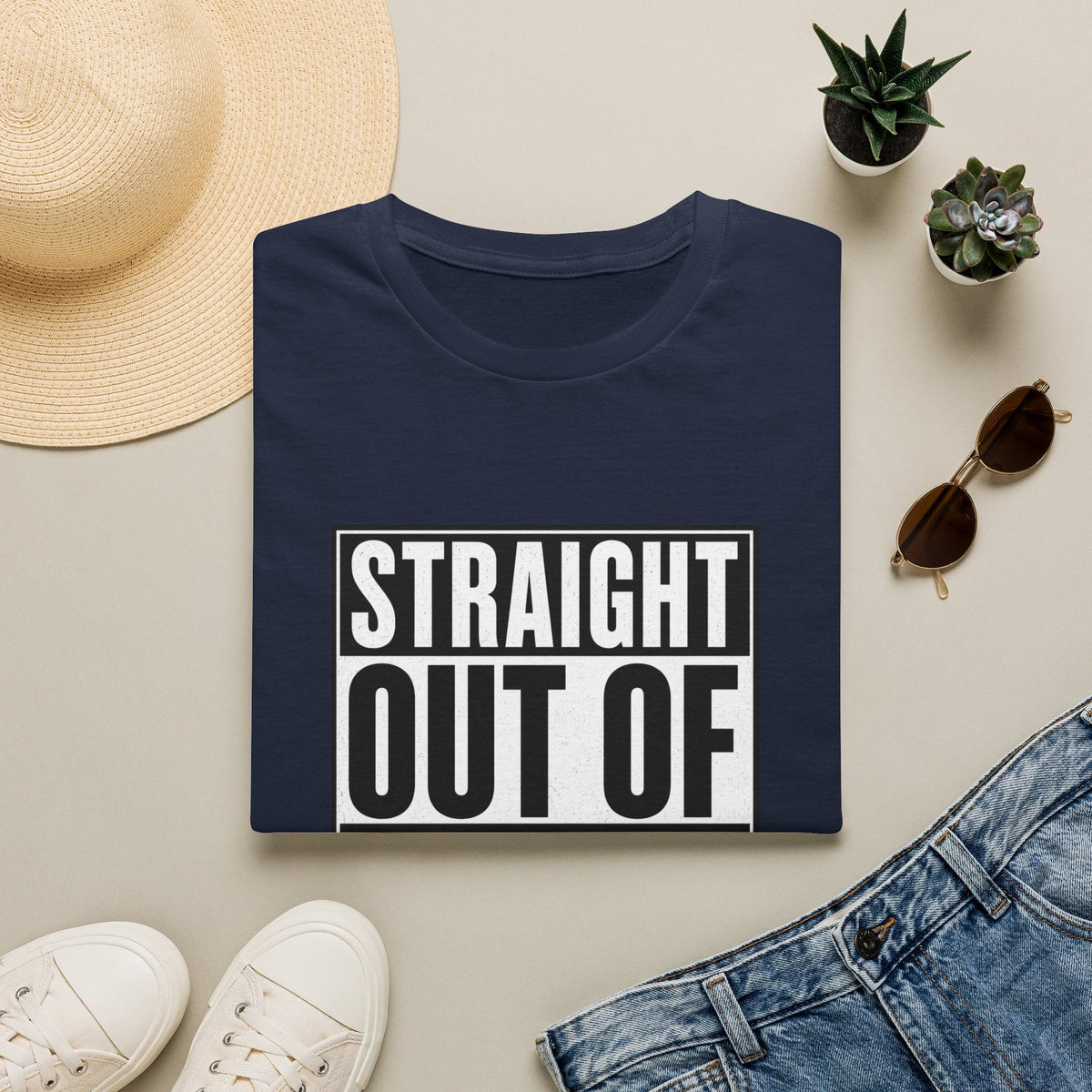 Straight Out Of Schedule Changes T-Shirt in Navy – TalkTees