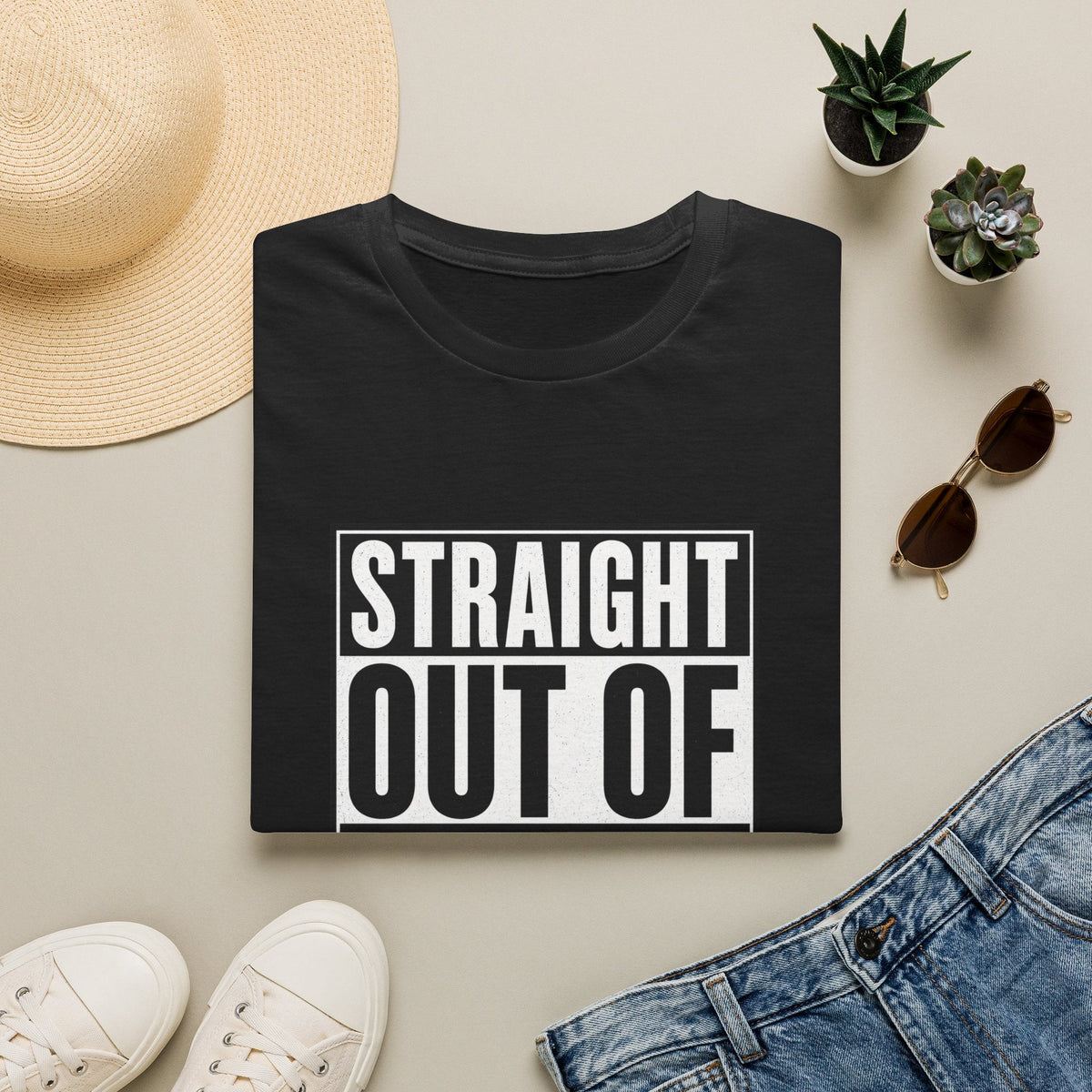 Straight Out Of Schedule Changes T-Shirt in Black – TalkTees