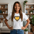 Superheart Emblem T-Shirt in White – TalkTees