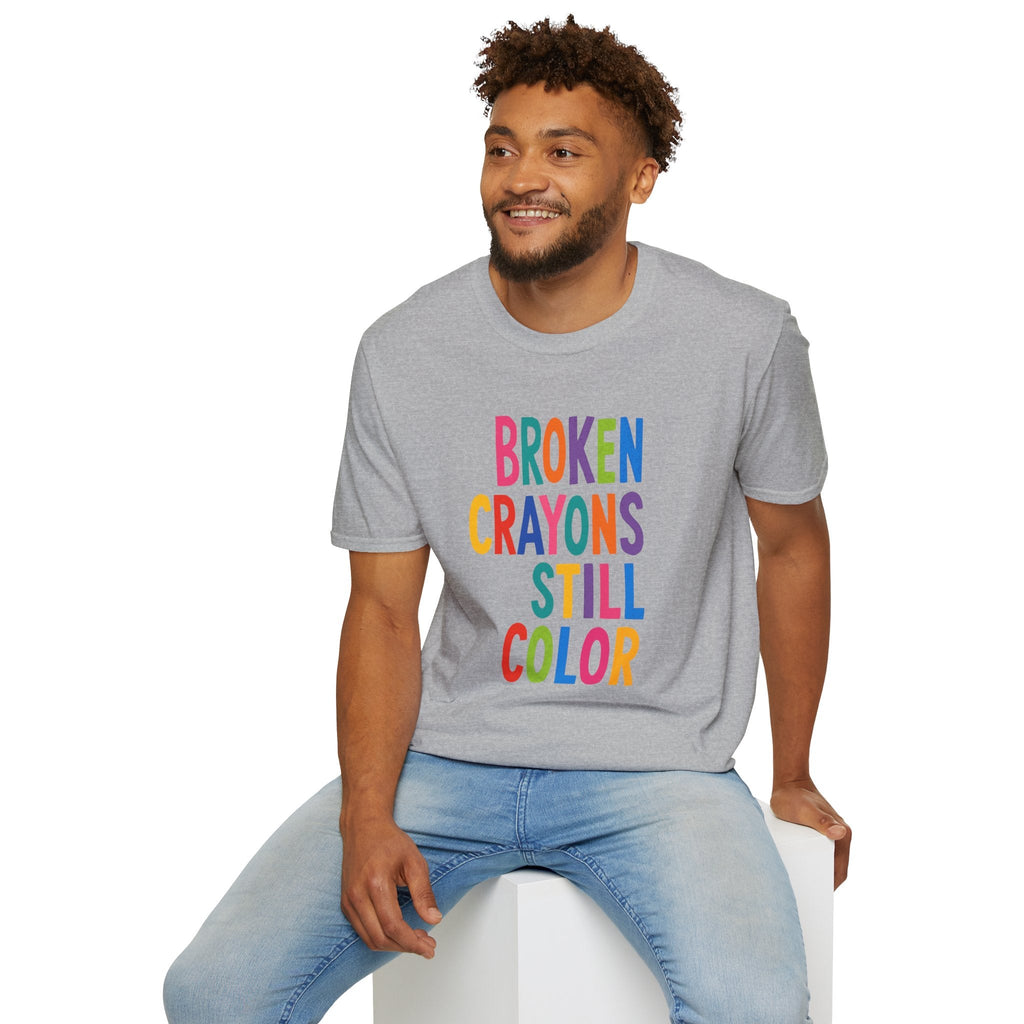 Broken Crayons Still Color T-Shirt – TalkTees