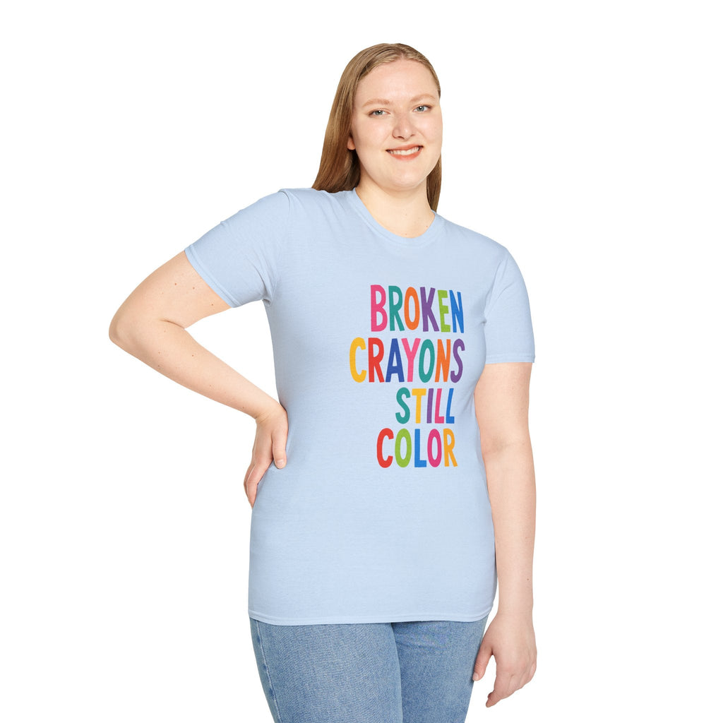 Broken Crayons Still Color T-Shirt – TalkTees