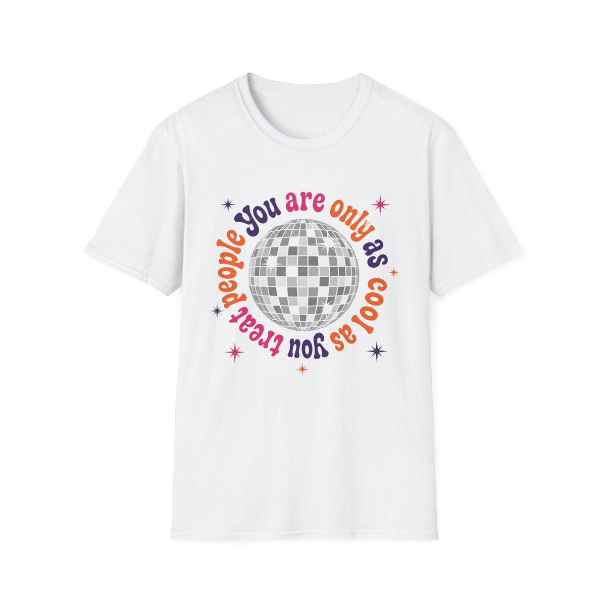 Only As Cool As Retro Disco T-Shirt in White – TalkTees