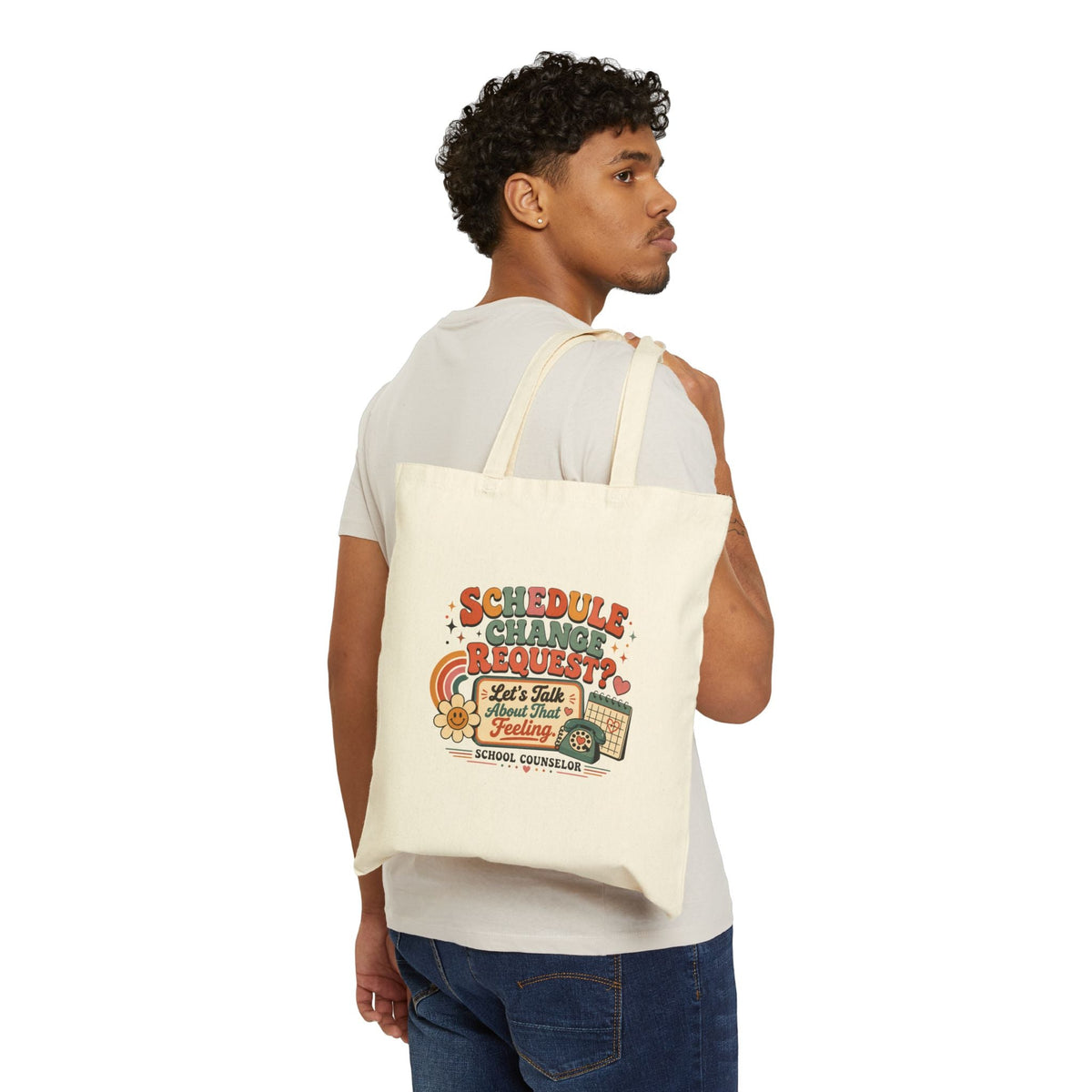 Schedule Change, Breathe School Counselor Tote – TalkTees