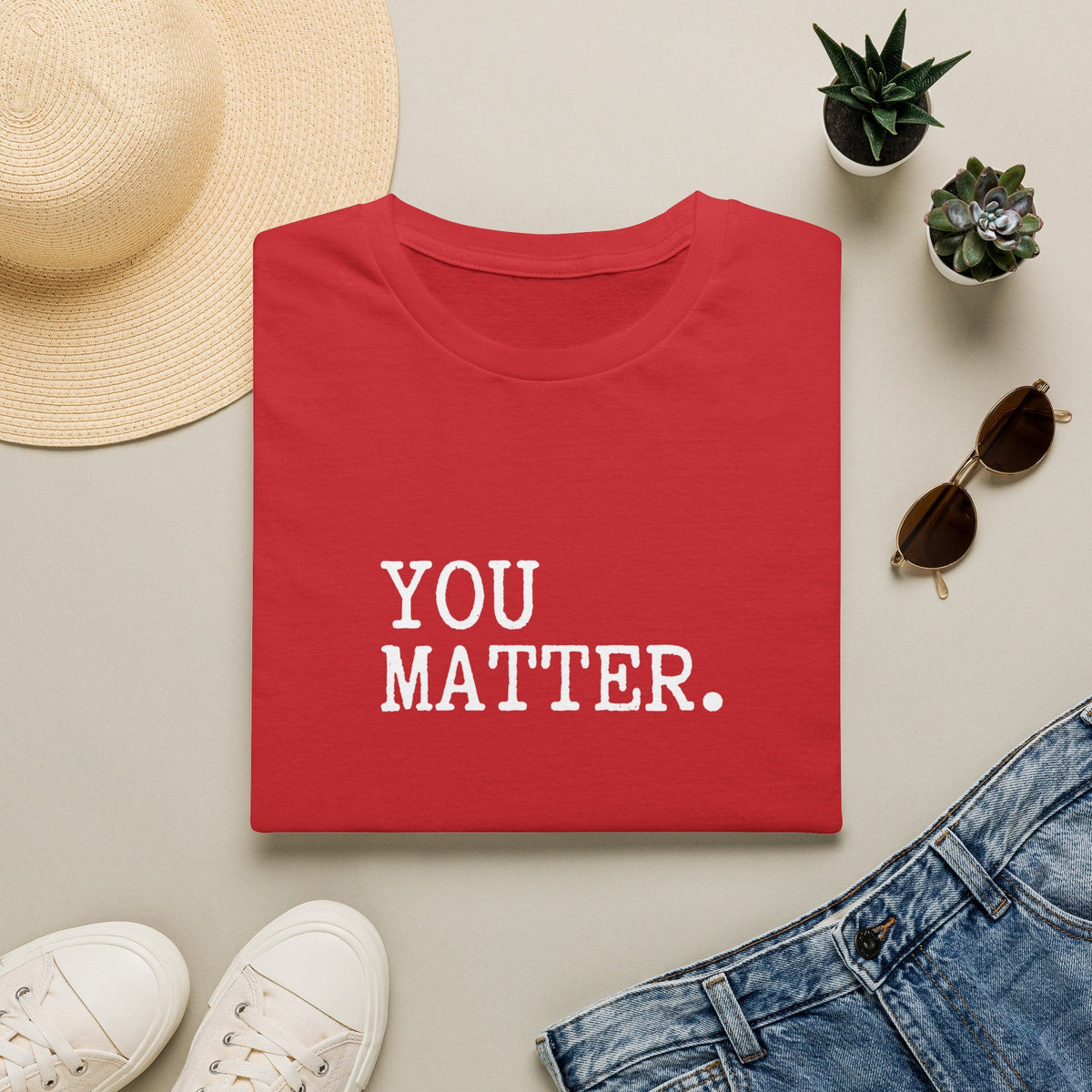 You Matter T-Shirt in Red – TalkTees
