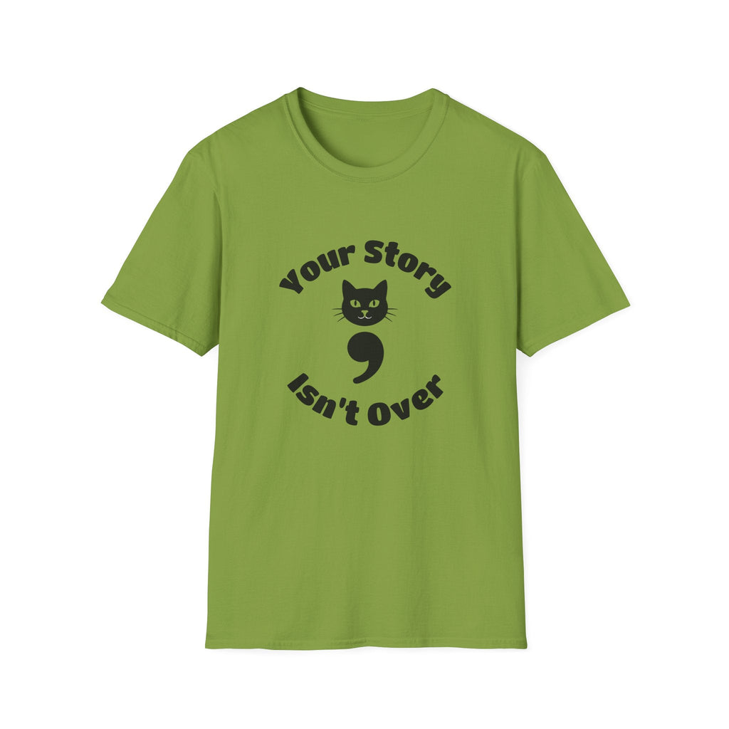 Your Story Isn't Over Semicolon Cat Tee – TalkTees