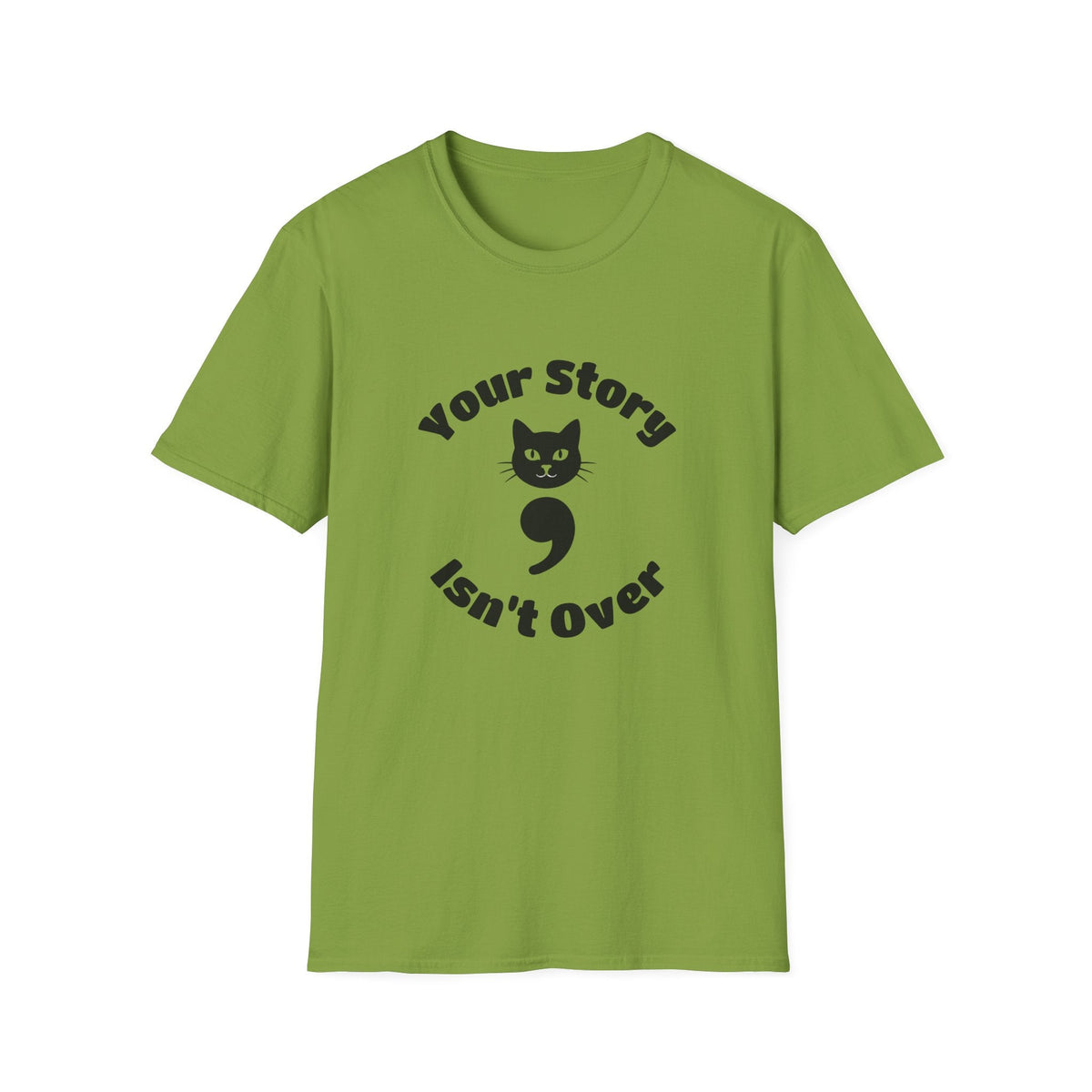 Your Story Isn't Over Semicolon Cat Tee – TalkTees