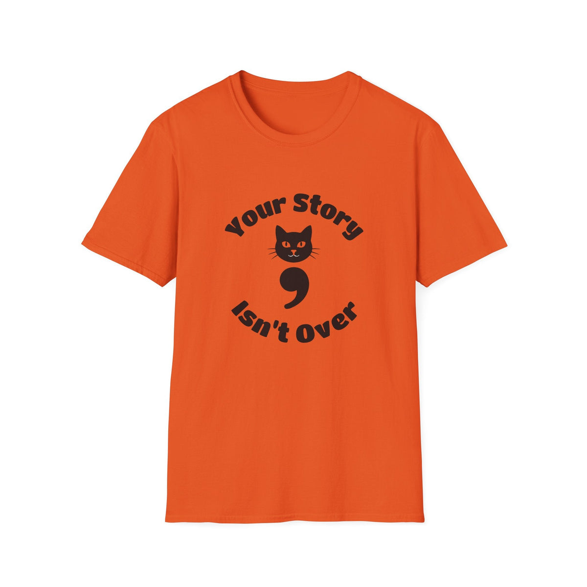 Your Story Isn't Over Semicolon Cat Tee – TalkTees