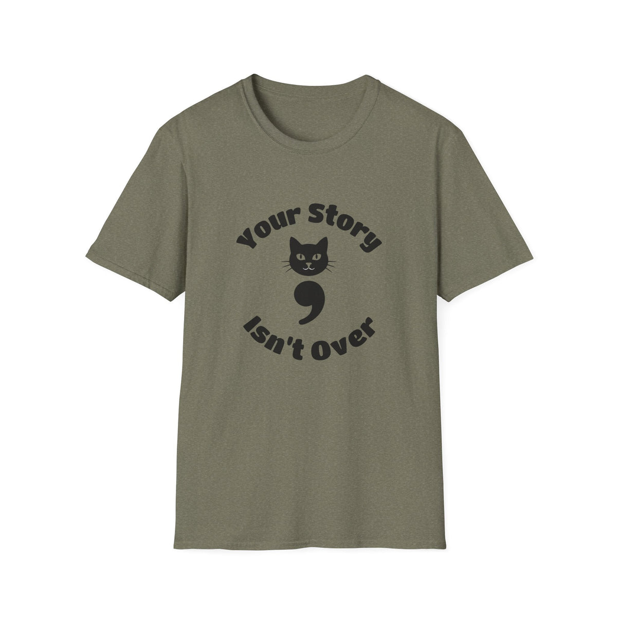 Your Story Isn't Over Semicolon Cat Tee – TalkTees