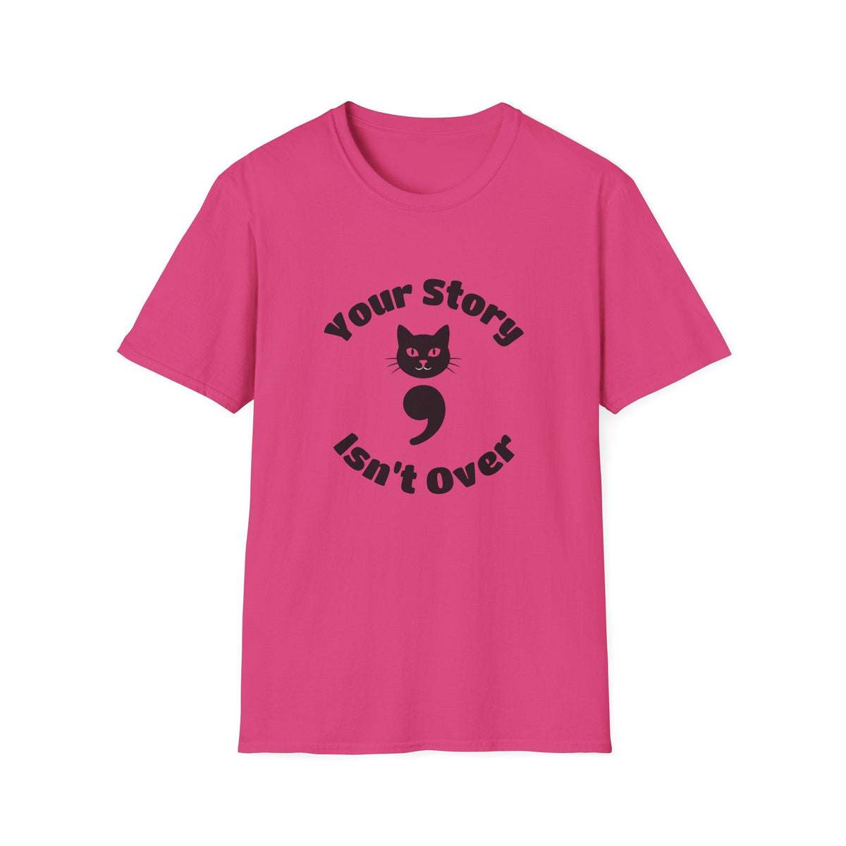Your Story Isn't Over Semicolon Cat Tee – TalkTees