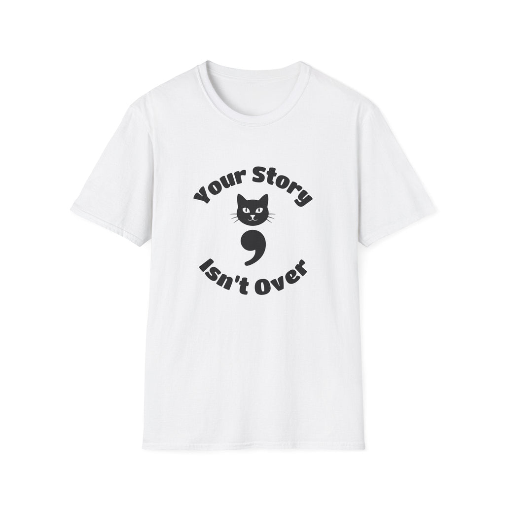 Your Story Isn't Over Semicolon Cat Tee – TalkTees