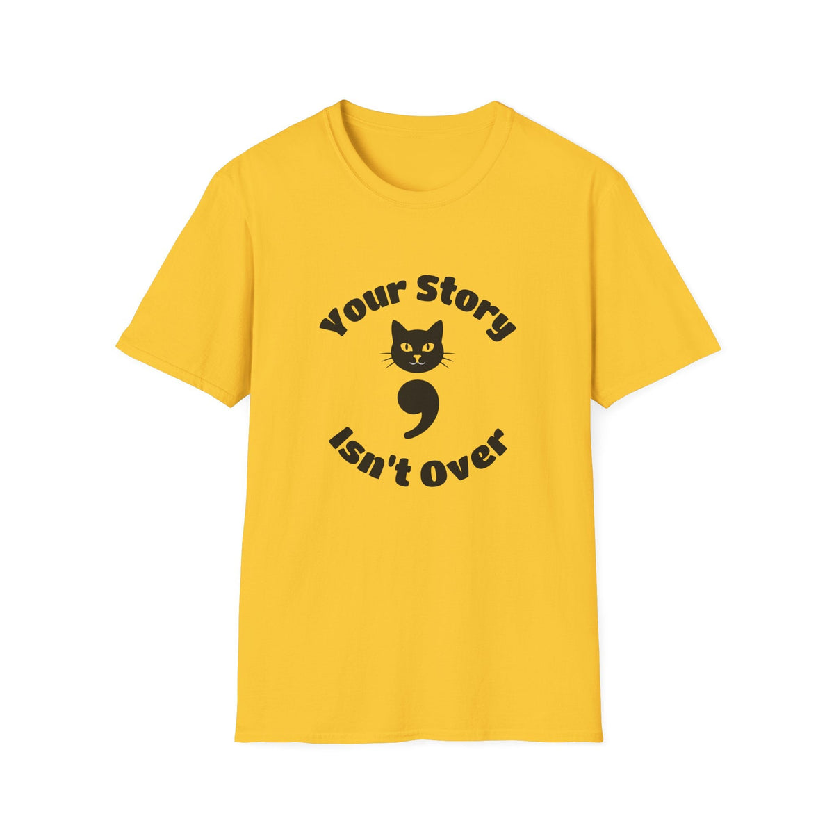Your Story Isn't Over Semicolon Cat Tee – TalkTees