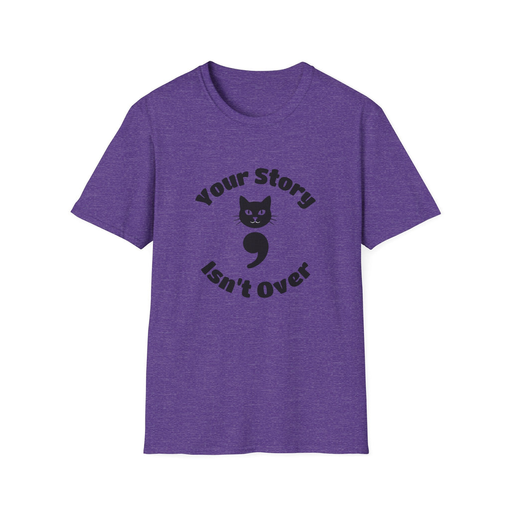Your Story Isn't Over Semicolon Cat Tee – TalkTees